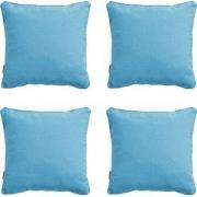 Madison -  Sierkussen Panama aqua - Ca. 60x60 cm - Set van 4