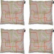 Madison -  Zitkussen Joah terra - Ca. 50x50 cm - Set van 4