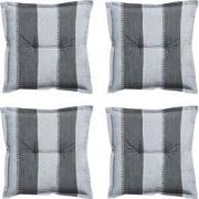 Madison -  Zitkussen Banda grey - Ca. 50x50 cm - Set van 4