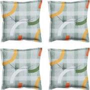 Madison -  Zitkussen Tess orange - Ca. 50x50 cm - Set van 4