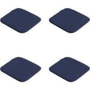 Madison -  Zitkussen Panama indigo - Ca. 40x40 cm - Set van 4