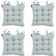 Madison -  Zitkussen Toscane Napels azure - Ca. 46x46 cm - Set van 4