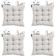 Madison -  Zitkussen Toscane Napels sand - Ca. 46x46 cm - Set van 4