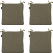 Madison -  Zitkussen Taupe canvas eco+ - Ca. 40x40 cm - Set van 4