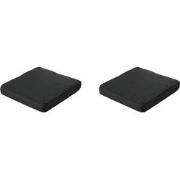 Madison -  Lounge Profi-Line Zitkussen Rib black - Ca. 73x73 cm - Set ...