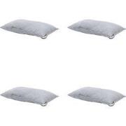 Madison -  Hoofdkussen Panama light grey - Ca. 24x40 cm - Set van 4