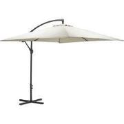 Corfu parasol - 250x250 cm - carbon black - zand