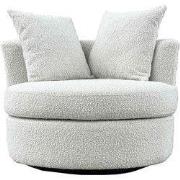 Loveseat Rond - Beige - Stof - 94x88x84cm - Thony