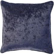 LEWY - sierkussen 45x45 cm - glansvelours - Insignia Blue - blauw