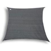 hanSe® Schaduwdoek Vierkant Waterdoorlatend 3x3 m Zonnedoek Grijs