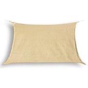 hanSe® Schaduwdoek Rechthoek Waterdoorlatend 3,5x5 m Zonnedoek Zand