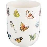 Clayre & Eef Mok 100 ml Beige Geel Porselein Vlinders