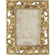 Clayre & Eef Fotolijst 10x15 cm Goudkleurig Kunststof Bloemen