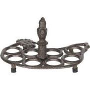 Clayre & Eef Eierhouder 21x16x12 cm Bruin IJzer