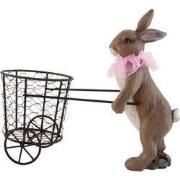 Clayre & Eef Beeld Konijn 31x14x26 cm Bruin Kunststof