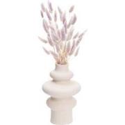 QUVIO Vaas - Keramisch - 21 cm - Beige