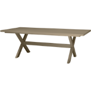 WOOOD Delta Picknicktafel Tuin - Aluminium - Groen/Zand - 75x220x105