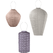 Lumiz Solar Buitenlampionnen Boedapest Set - 3 stuks