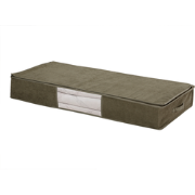 Opberghoes onder het bed van kaki ribfluweel - L107 cm