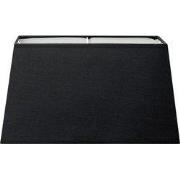 Lampenkap Largo - Zwart - rechthoek - 35/30/19cm - van stof - Klassiek...