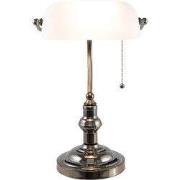 Lumilamp Bureaulamp Bankierslamp 27x23x42 cm Wit IJzer