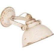 Clayre & Eef Wandlamp 21x30x19 cm Wit IJzer