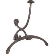 Clayre & Eef Wandkapstok 33x13x26 cm Bruin IJzer