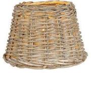 Clayre & Eef Lampenkap Ø 23x17 cm Beige Rotan