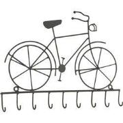 Clayre & Eef Sleutelrekje 32x23 cm Zwart IJzer Fiets