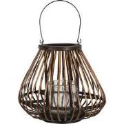 Clayre & Eef Windlicht Ø 36x30 cm Bruin Hout