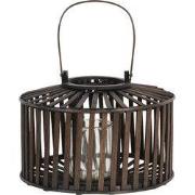 Clayre & Eef Windlicht Ø 33x24 cm Bruin Hout