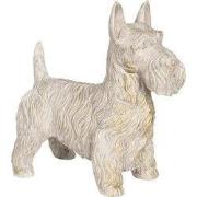 Clayre & Eef Beeld Hond 31x17x33 cm Beige Kunststof