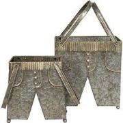 Clayre & Eef Planthouder 28x15x30/50 cm Grijs IJzer