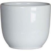 5 stuks - Bloempot Pot rond tusca 6.5 x 7.5 cm wit Mica