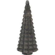 Clayre & Eef Beeld Kerstboom Ø 18x46 cm Bruin Glas