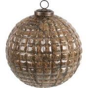 Clayre & Eef Kerstbal XL Ø 20 cm Koperkleurig Bruin Glas