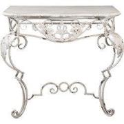 Clayre & Eef Sidetable 86x44x81 cm Wit Hout