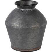 Clayre & Eef Vaas Ø 39x38 cm Grijs Metaal