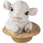 Clayre & Eef Beeld Schaap 12x12x12 cm Beige Kunststof