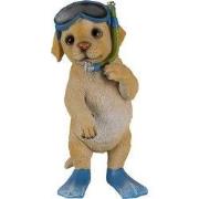 Clayre & Eef Beeld Hond Bruin Kunststof