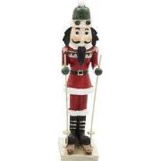 Clayre & Eef Beeld Notenkraker 17 cm Rood Wit Kunststof
