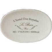 Clayre & Eef Zeepbakje 14x10 cm Wit Keramiek