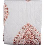 Clayre & Eef Bedsprei 1-persoons Wit Roze Katoen