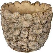 Clayre & Eef Bloempot Ø 16x15 cm Grijs Steen