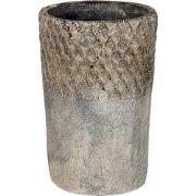 Clayre & Eef Bloempot Ø 12x19 cm Grijs Steen