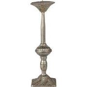 Clayre & Eef Kandelaar Ø 9x32 cm Zilverkleurig IJzer