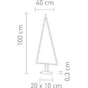 PINE T LED 6W ALUMINIUM H100CM