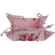 Clayre & Eef Broodmand 35x35x8 cm Roze Paars Katoen Rozen