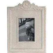 Clayre & Eef Fotolijst 13x17 cm Beige MDF Bloemen