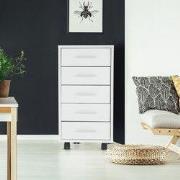 ML-Design verrijdbare ladebak wit, met 5 laden, 33x38x63,5 cm, gemaakt...